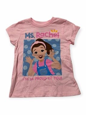 Ms. Rachel Pink Graphic Tee for Kids